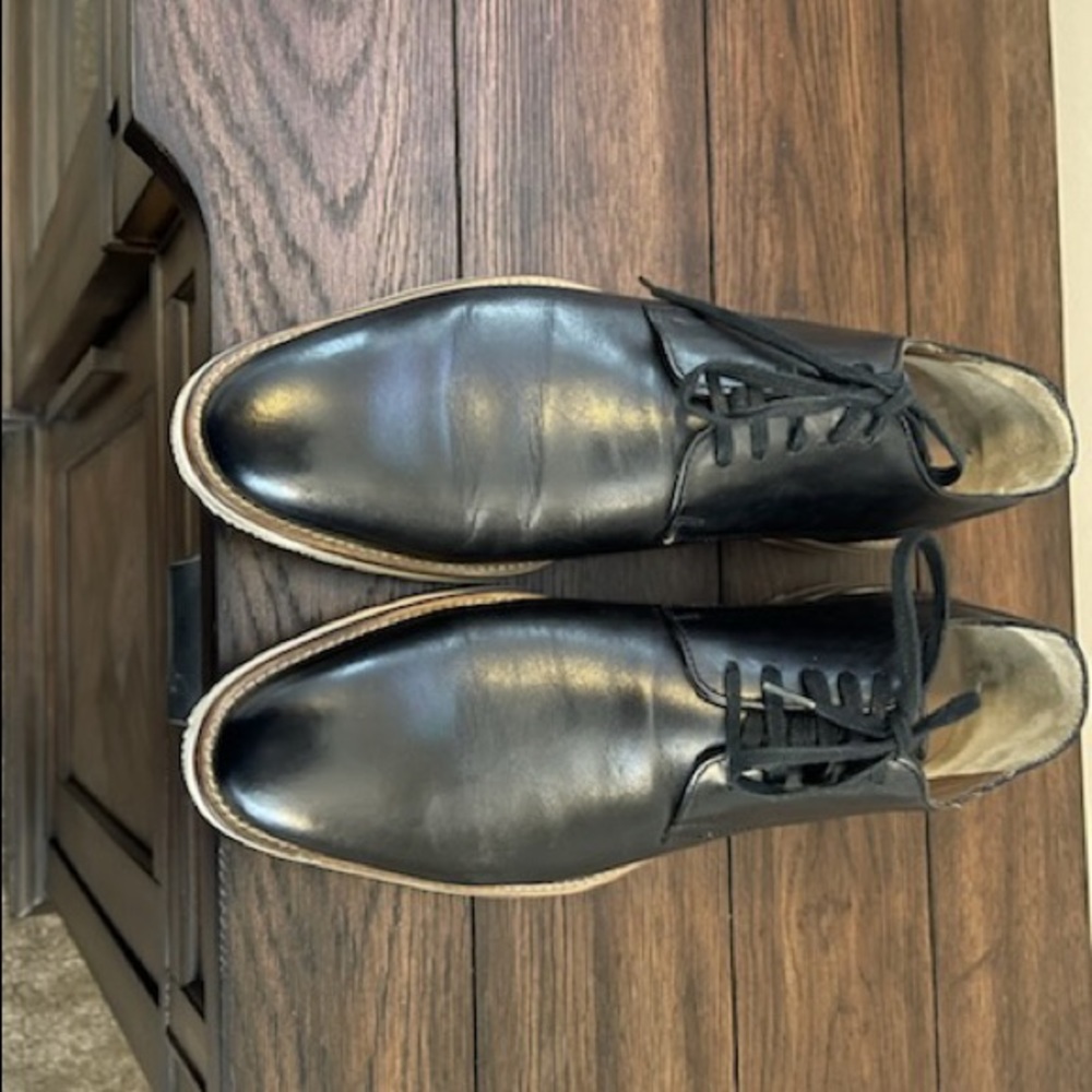 Bacco Bucci Studio Mens Black lace up shoes size 10.5